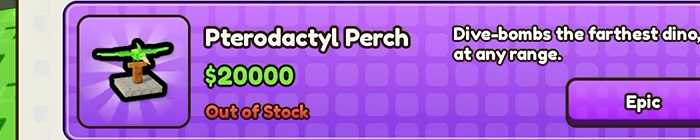 Pterodactyl Perch, $20000, Out of Stock, Epic